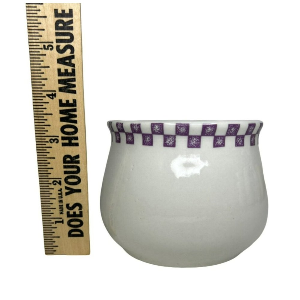 Purple Flowers Coffee Mug Tea Cup Classic Ceramic 3.45” Tall - Picture 7 of 7